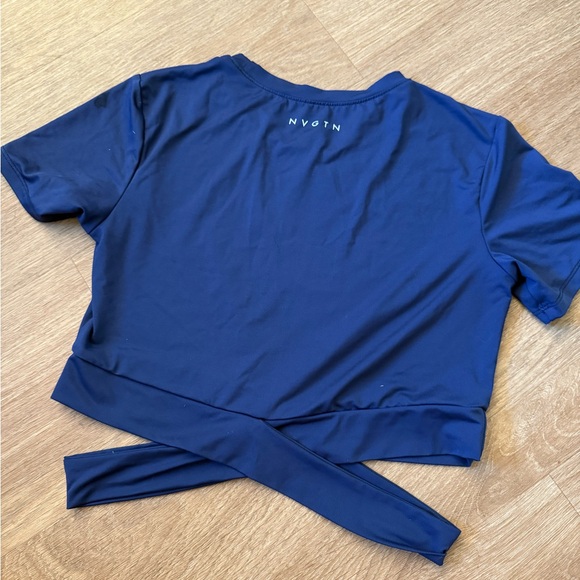 Navy Blue NVGTN Women's Crop Top - Picture 2 of 2